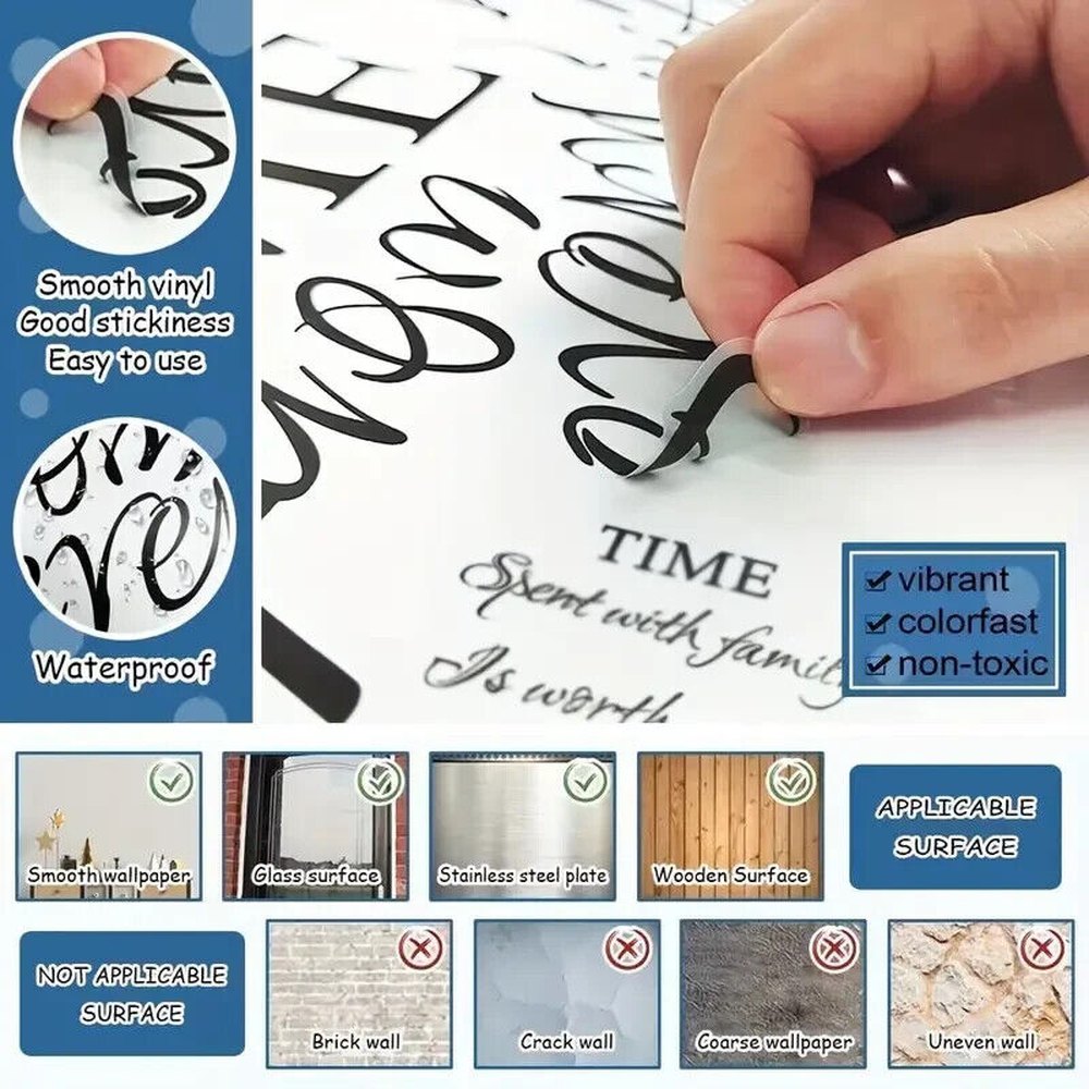 "Think Positive" Motivational Wall Decal 6.9" x 22.4" Home & Garden:Home Décor:Decals, Stickers & Vinyl Art Style Your Walls
